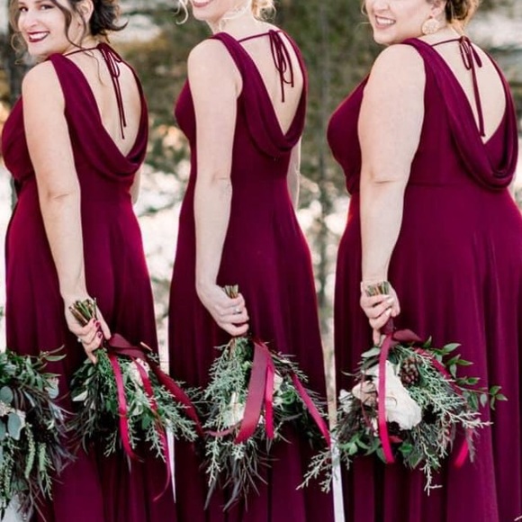 Sorella Vita gown, burgundy, size 8, 8862 style - Picture 3 of 8